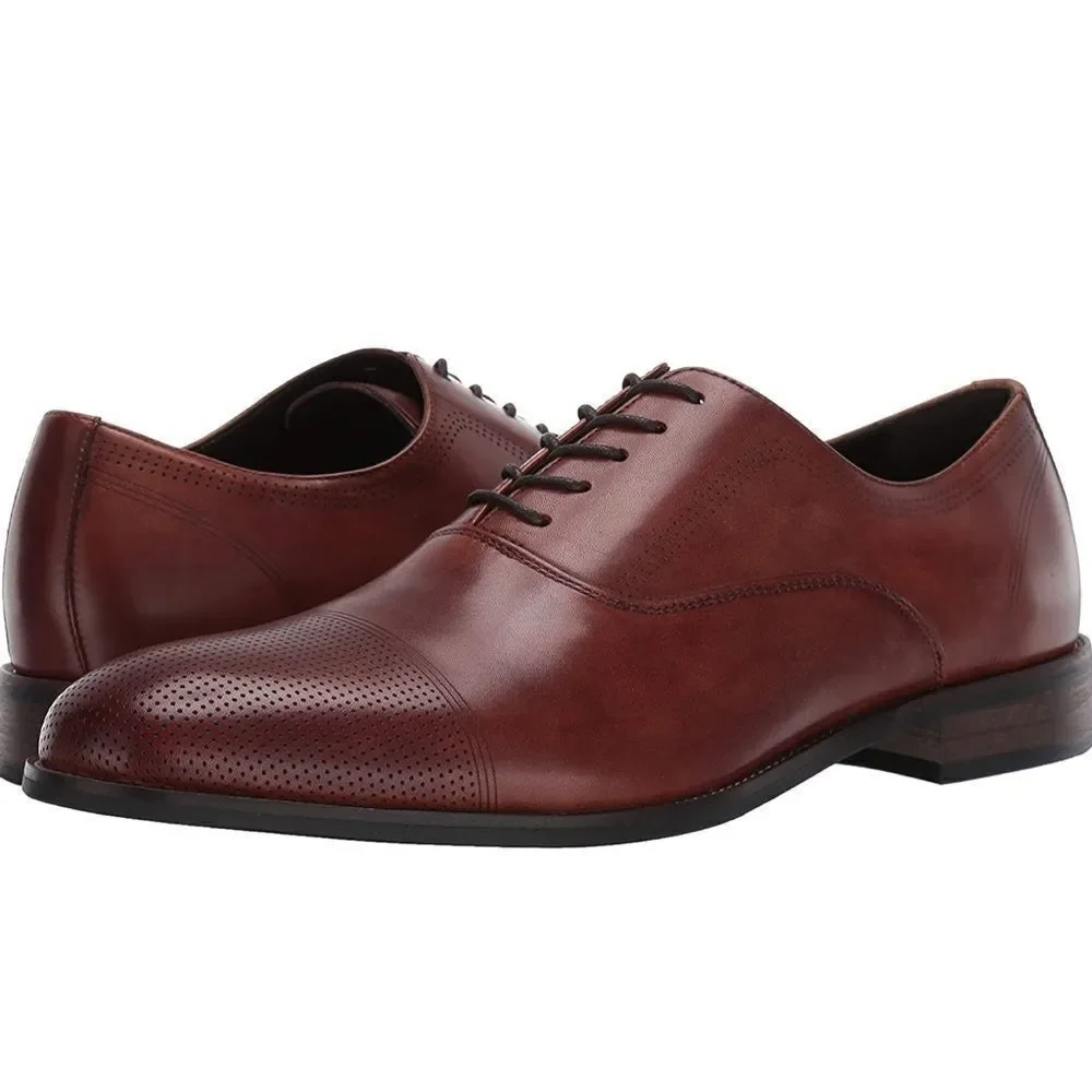 Kenneth Cole Reaction Jean LaceUp Men's Cognac sz8